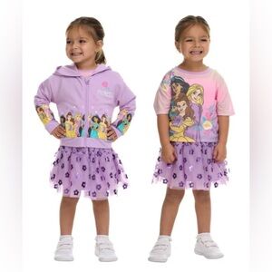 Disney Princess Kids' 3-piece‎ Set with Tutu NWT Size 5